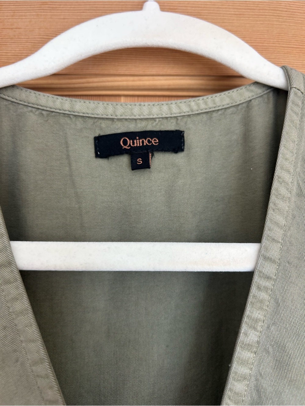 Quince Vintage Wash Tencel Button Front Dress NWOT - Picture 5 of 9